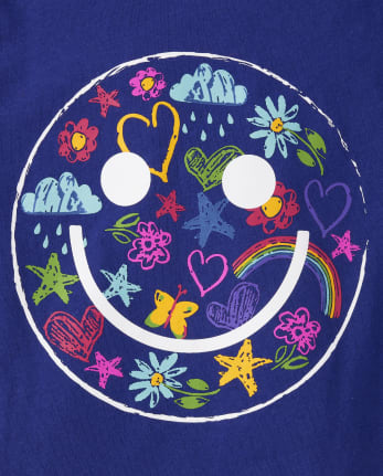 Camisetas estampadas Niña Icon Happy Face