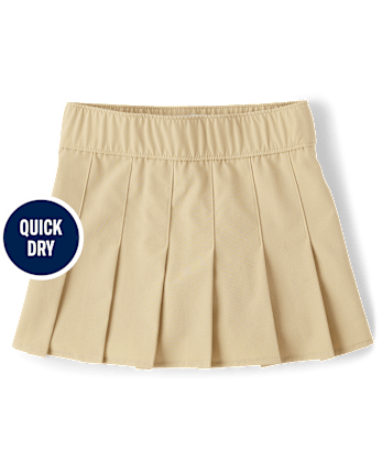 Girls Uniform Quick Dry Pleated Skort