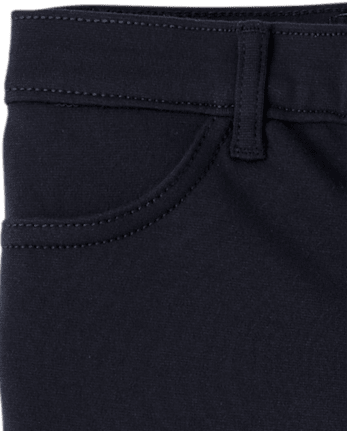 Girls Uniform Ponte Knit Pull On Flare Pants