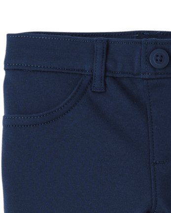 Pantalon évasé en tricot Ponte pour uniforme pour filles
