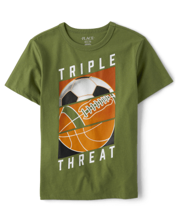 Boys Triple Threat Graphic Tee