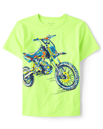 Boys Motorcycle Graphic Tee