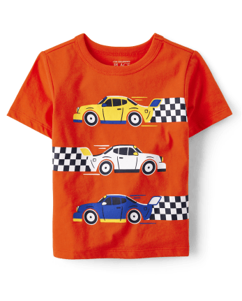 Baby And Toddler Boys Racecar Graphic Tee