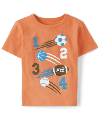 Baby And Toddler Boys Sport Numbers Graphics