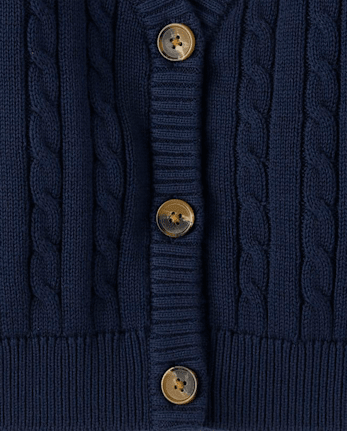 Girls Cable Knit Cardigan