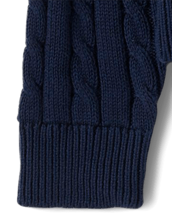 Girls Cable Knit Cardigan