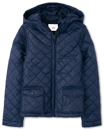Girls Quilted Puffer Jacket - TIDAL