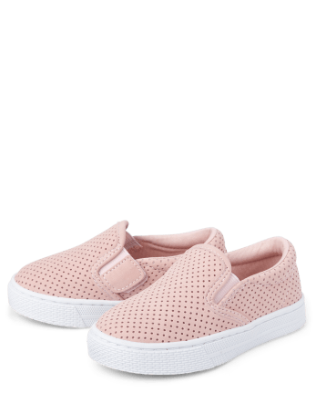 Niños pequeños Niña Perforated Slip On Tenis