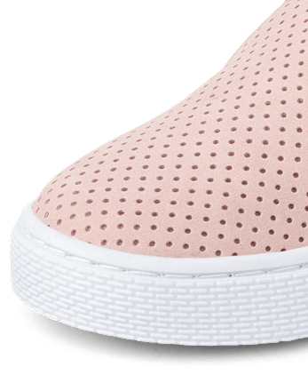 Niños pequeños Niña Perforated Slip On Tenis