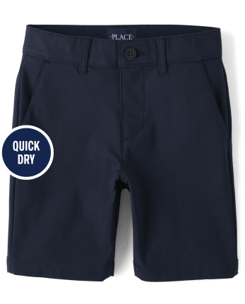 Shorts chinos uniformes de secado rápido para niños