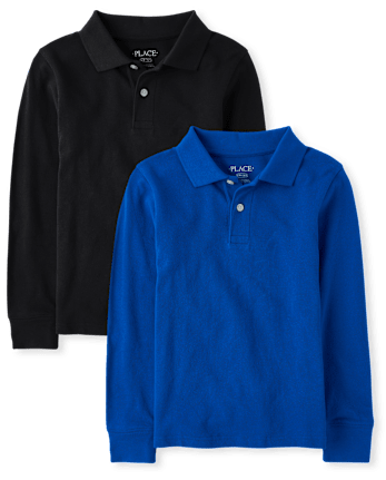 Boys Uniform Pique Polo 2-Pack