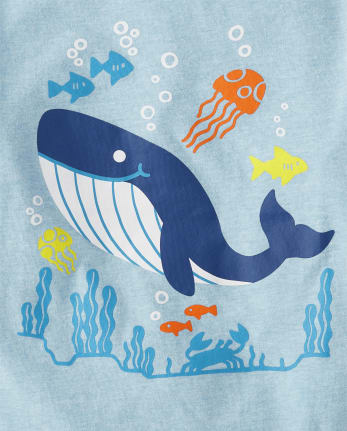 Baby And Toddler Boys Whale Graphic Tee