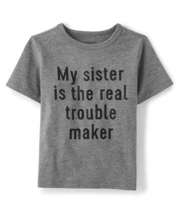 Baby And Toddler Boys Sister Graphic Tee