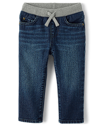 Baby And Toddler Boys Pull On Straight Jeans