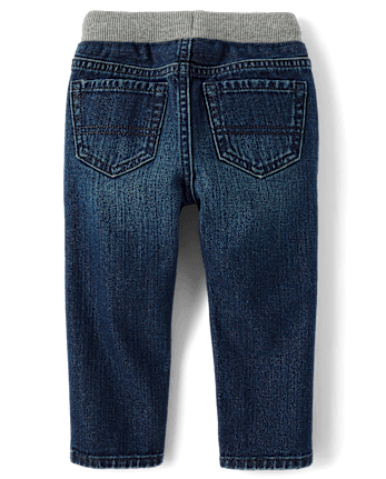 Baby And Toddler Boys Pull On Straight Jeans