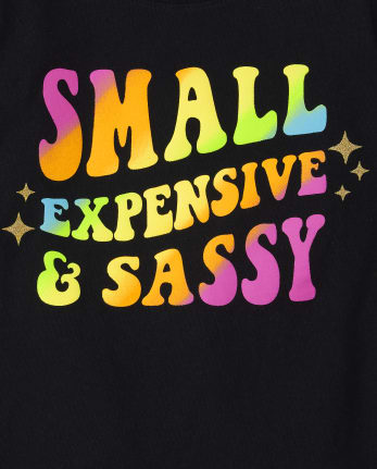 Baby And Niños pequeños Niña Sassy Camisetas estampadas