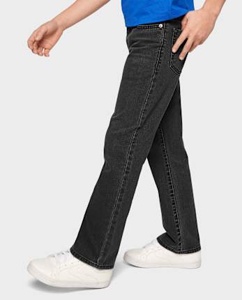 Boys Bootcut Jeans - Slim - BLACK WASH