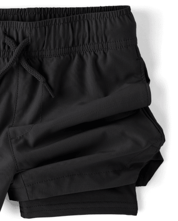 Boys Quick Dry Lined Pull On Jogger Shorts