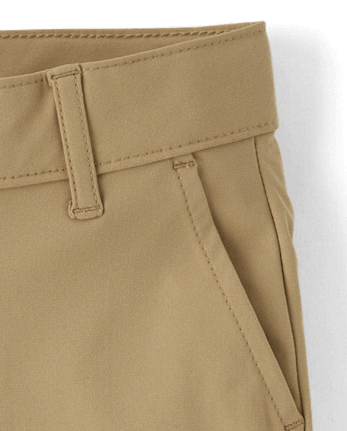 Pantalon chino skinny premium à séchage rapide pour uniforme de garçon - FLAX