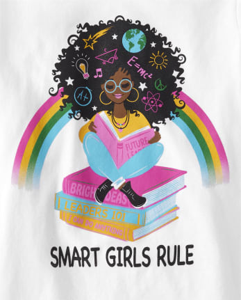 Girls Smart Girls Rule Graphic Tee