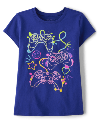 Camiseta con gráfico de jugador para niñas