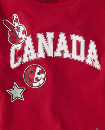 T-shirt graphique Canada pour filles