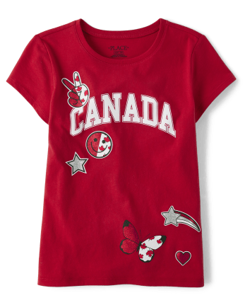 T-shirt graphique Canada pour filles