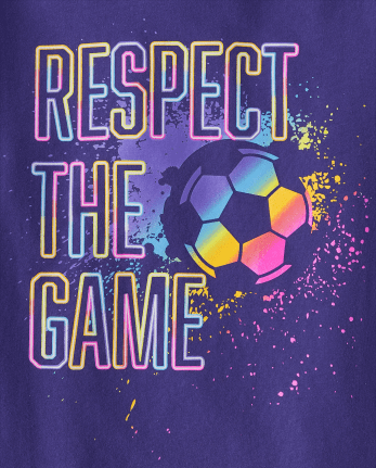 Girls Soccer Respect The Game Graphic Tee