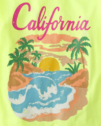 Girls California Graphic Tee