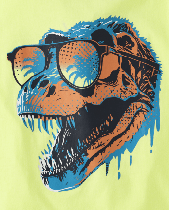 Boys Dino Sunglasses Graphic Tee