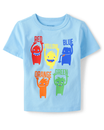 Baby And Toddler Boys Monster Colors Graphic Tee
