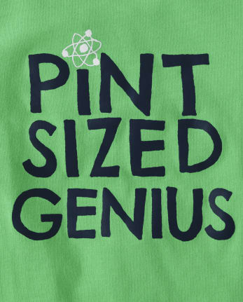 Baby And Toddler Boys Pint Sized Genius Graphic Tee