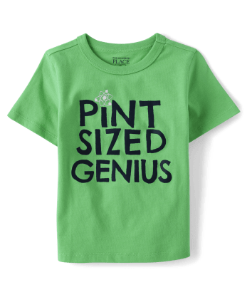 Baby And Toddler Boys Pint Sized Genius Graphic Tee