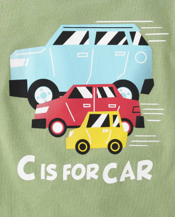 Baby And Toddler Boys C Is For Car Graphic Tee