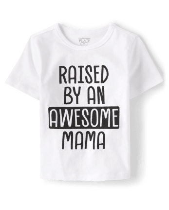Camiseta con gráfico Awesome Mama para bebés y niños pequeños