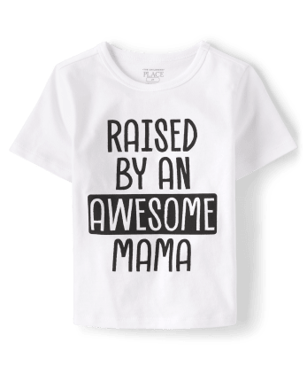 Baby And Toddler Boys Awesome Mama Graphic Tee