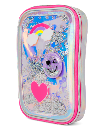 Estuche Niña Holográfico Happy Face