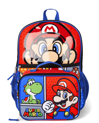 Boys Mario Backpack 2-Piece Set