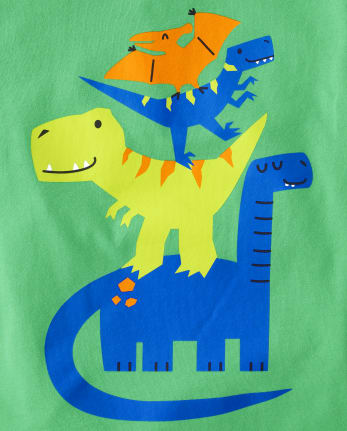 Baby And Niños pequeños Boys Dino Camisetas estampadas 3-Pack