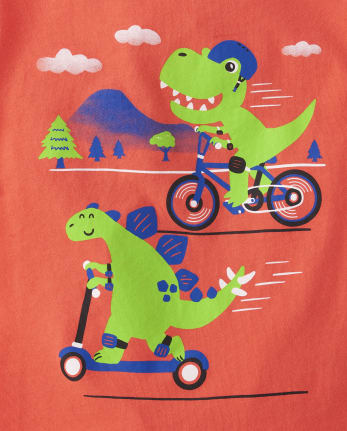 Baby And Niños pequeños Boys Dino Camisetas estampadas 3-Pack