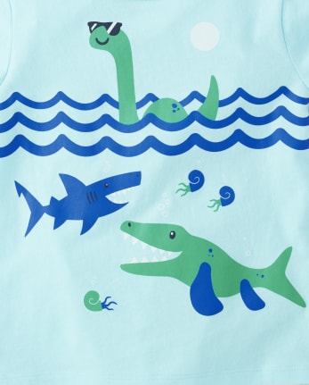Baby And Niños pequeños Boys Dino Camisetas estampadas 3-Pack