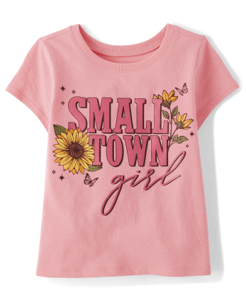 Baby And Niños pequeños Niña Small Town Niña Camisetas estampadas