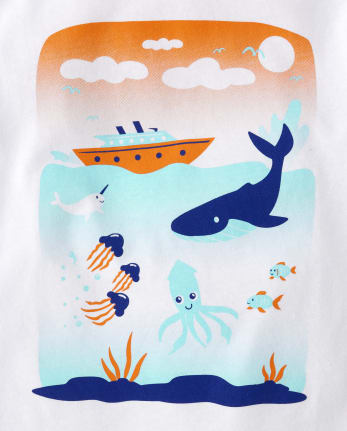 Baby And Toddler Boys Ocean Graphic Tee