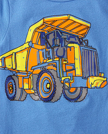 Baby And Toddler Boys Dumpster Truck Graphic Tee