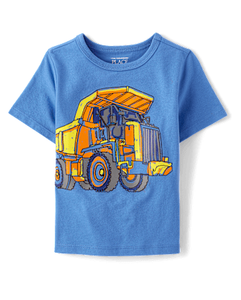 Baby And Toddler Boys Dumpster Truck Graphic Tee