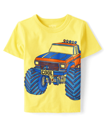 Baby And Niños pequeños Boys Monster Truck Camisetas estampadas