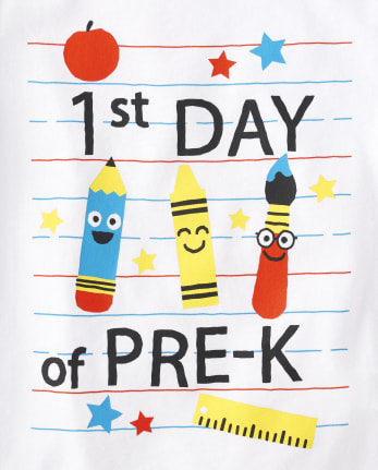 Toddler Boys 1st Day Pre-K Graphic Tee