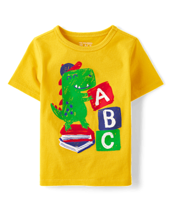 Baby And Toddler Boys Dino ABC Graphic Tee