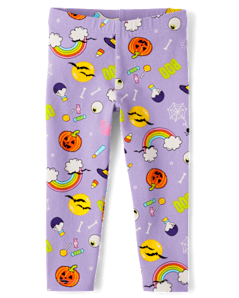 Baby And Toddler Girls Halloween Leggings