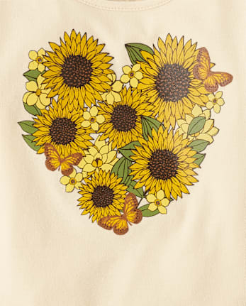 Toddler Girls Sunflower Top 3-Pack